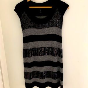 LAPIS Angora Wool Sequin Dress Anthropologie